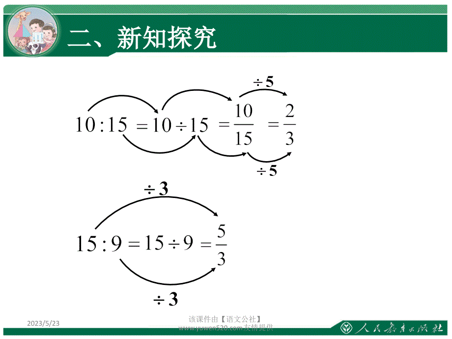 新人教版数学六年级上册：《比的基本性质》ppt教学课件_第4页