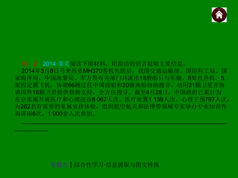 中考语文总复习探究ppt课件：综合性学习·信息提取与图文转换（27页）_第4页