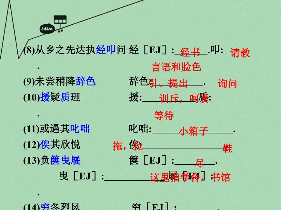 重庆市2016年中考文言文：第19篇《送东阳马生序》ppt课件_第3页