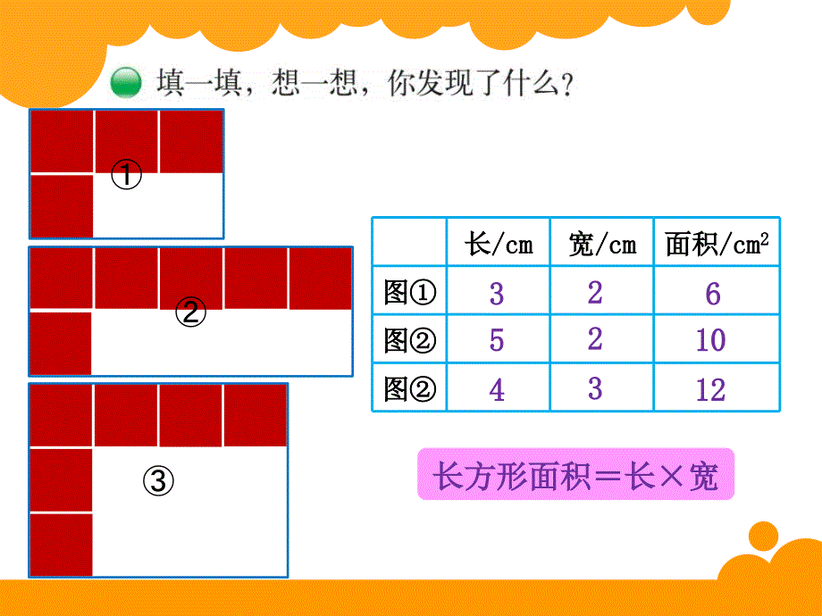 新北师大版数学三年级下5.3《长方形的面积》ppt课件_第4页