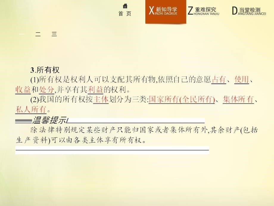 【新人教版】高中政治选修五：2.3《依法行使财产权》ppt课件_第5页