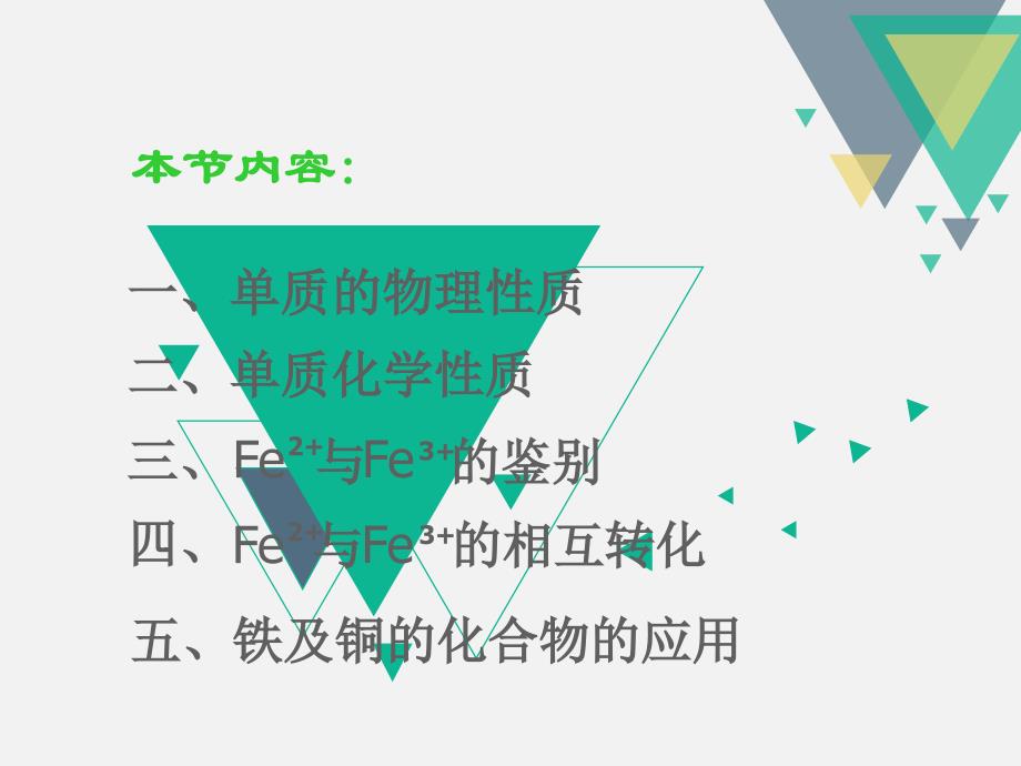 （苏教版）中化学必修一同课异构课件：3.2.2铁、铜及其化合物的应用【A案】_第2页