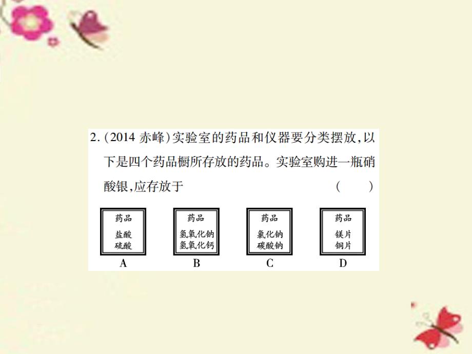 中考化学专题提升（3）化学思想方法的应用（精练）ppt课件_第3页