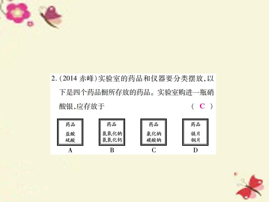 中考化学专题提升（3）化学思想方法的应用（精练）ppt课件_第4页