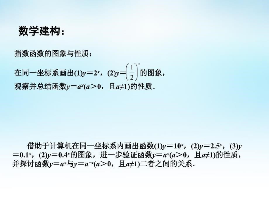 2015年高中数学 3.1.2指数函数（1）课件 苏教版必修1_第5页