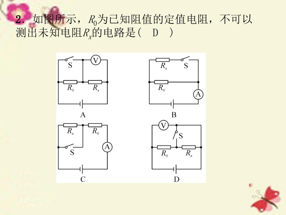 【人教版】九年级物理：专题5《电流与电压、电阻的关系及测电阻》课件_第3页