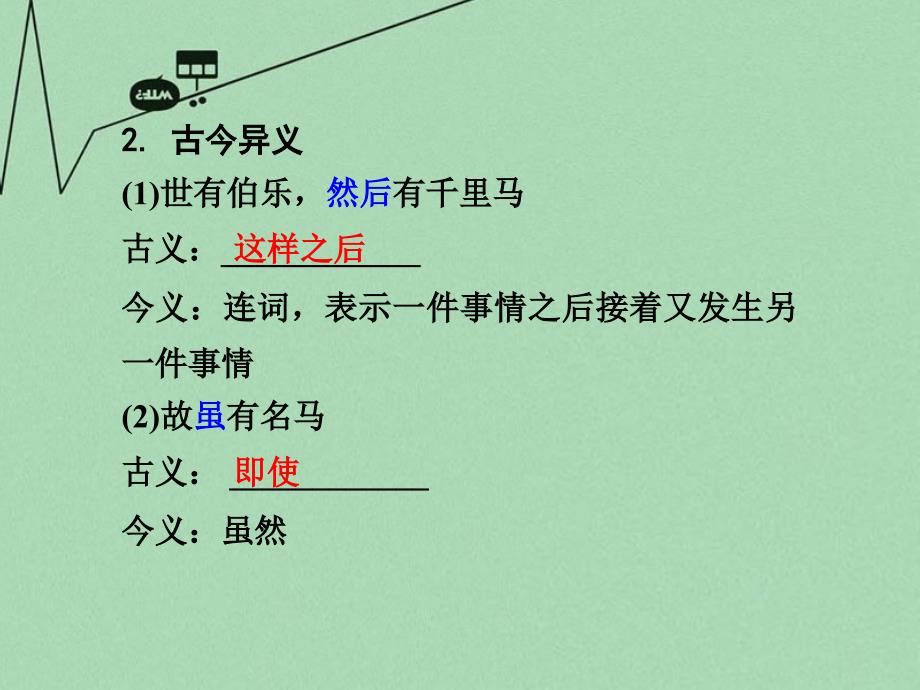 中考语文 第一部分 古代诗文阅读 专题一 文言文阅读 第12篇 马说课件_第4页