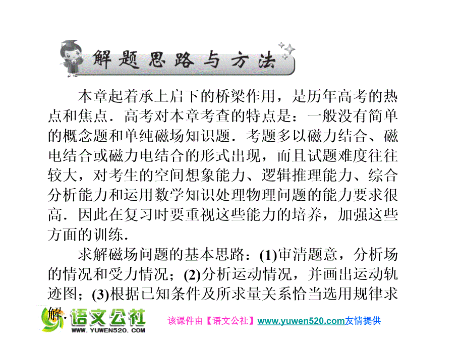 【名师导学】高考一轮物理总复习：第8章《磁场》章末总结ppt课件_第3页