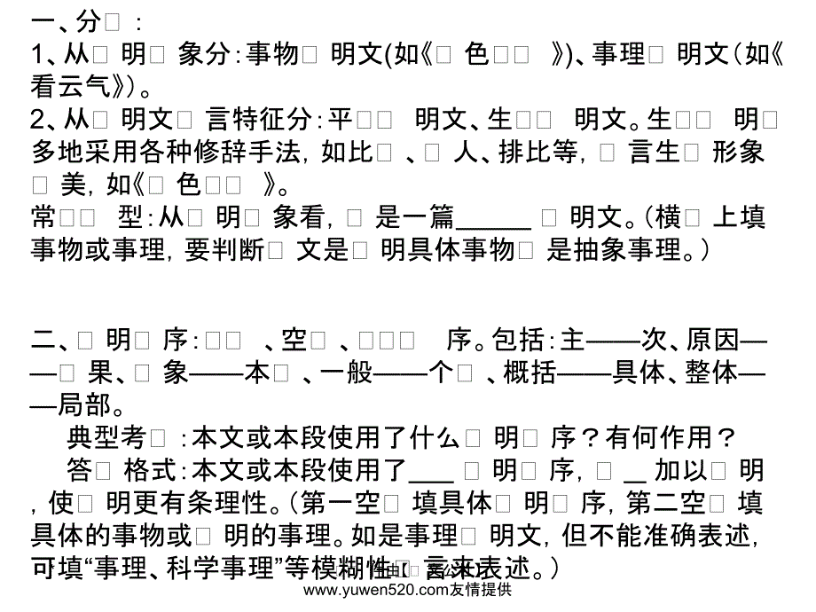 中考语文复习 现代文阅读 说明文知识课件_第3页