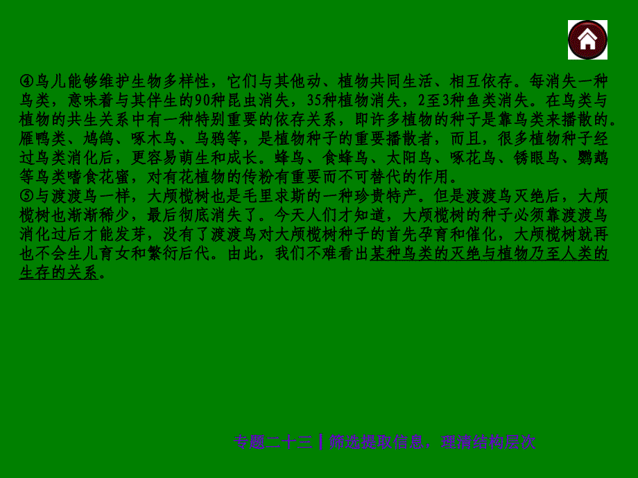 中考语文总复习探究ppt课件：筛选提取信息，理清结构层次（29页）_第4页