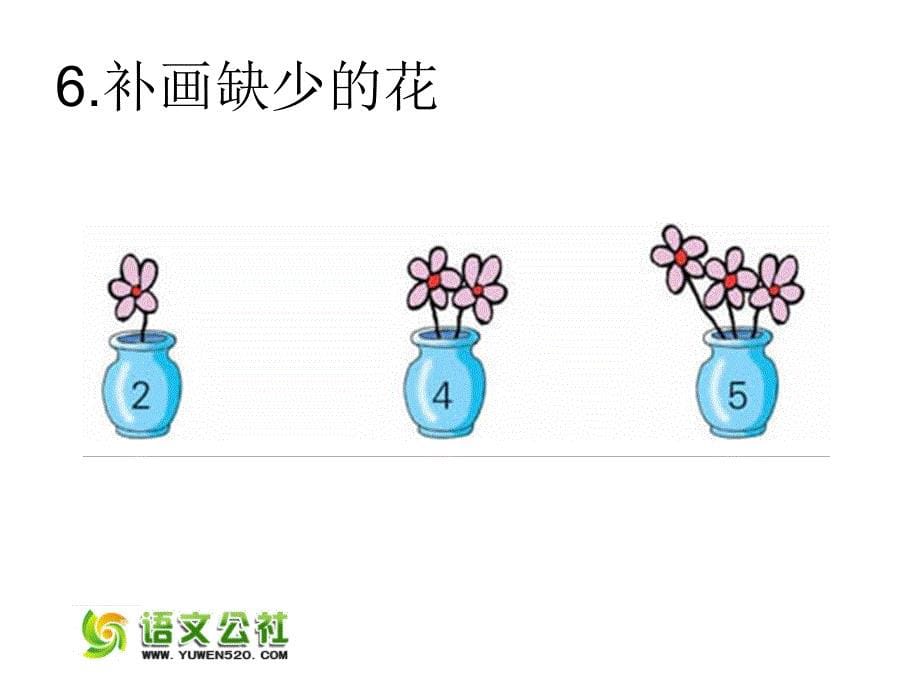 苏教版数学一年级上《认识1-5》练习ppt课件_第5页