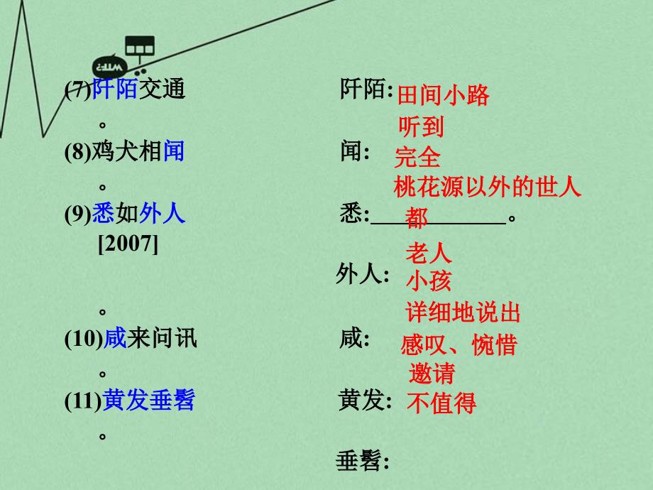 重庆市2016年中考文言文：第9篇《桃花源记》ppt课件_第3页