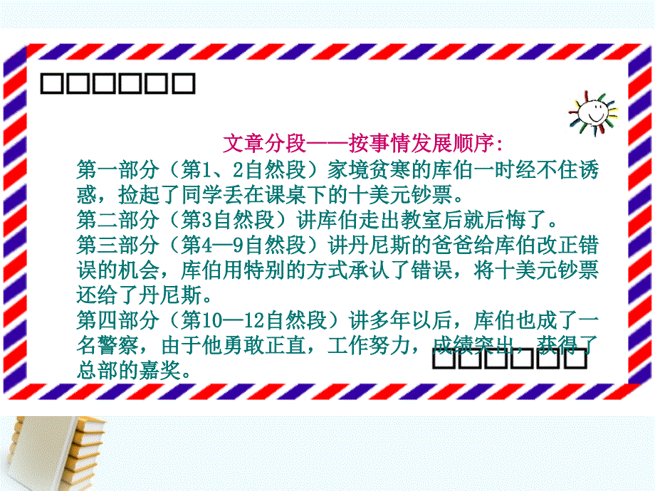 【语文S版】五年级语文上册：《装在信封里的小太阳》ppt教学课件_第3页