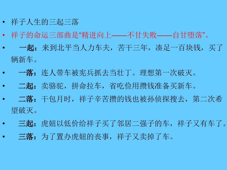 中考语文名著导读总复习系列（7）《骆驼祥子》ppt课件_第4页