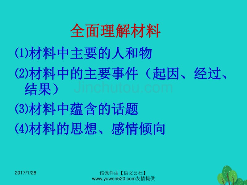 中考语文复习 作文专题 材料作文的立意课件_第4页