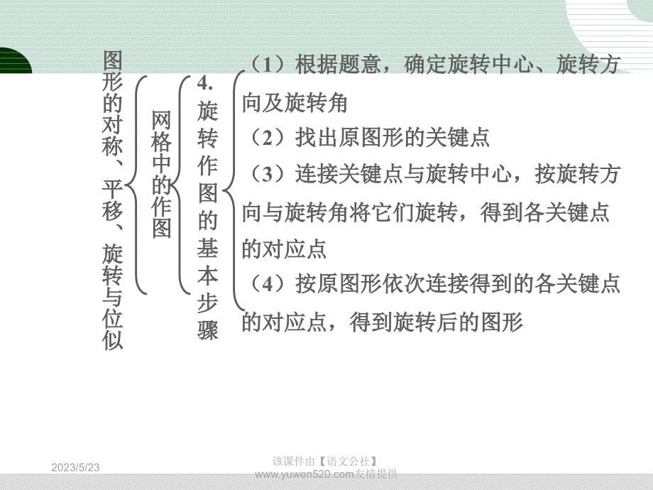 中考研究：第7章《图形与变换》第2节《对称、平移、旋转与位似》课件_第5页