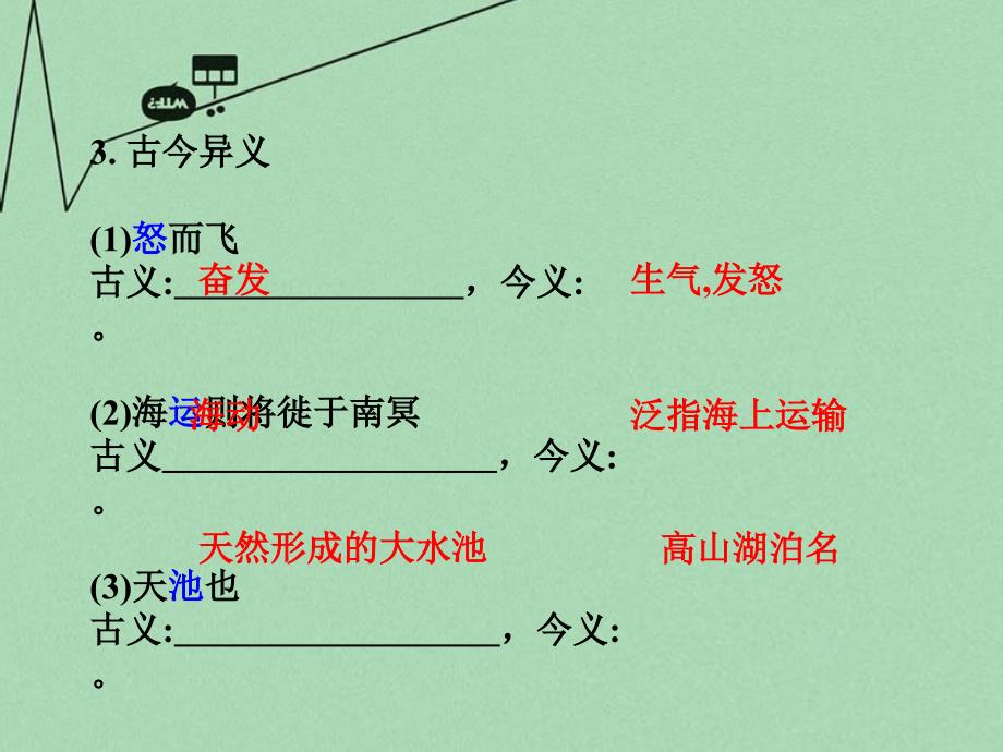 重庆市2016年中考文言文：第4篇《庄子》一则（北冥有鱼）ppt课件_第4页