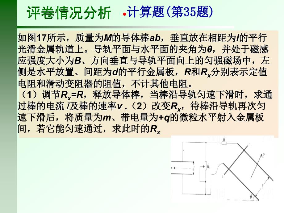 2012广东高考物理计算题评卷情况分析及备考启示_第3页