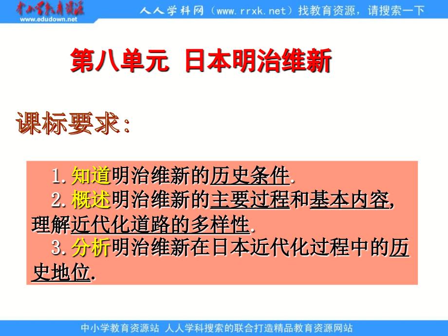 岳麓版历史选修1《日本明治维新》课件_第1页