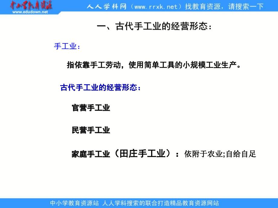 2013人民版必修2专题一第二节《古代中国的手工业经济》教学课件_第3页