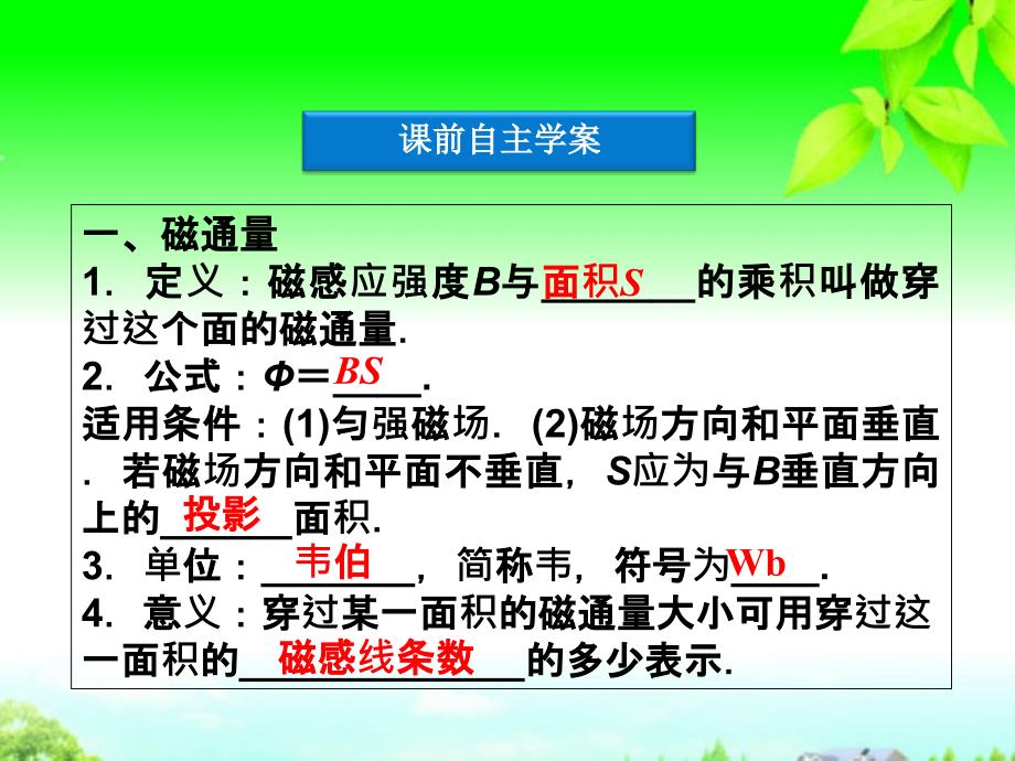 2013届高考物理核心要点突破系列《电磁感应现象》课件新人教版选修3-2_第4页