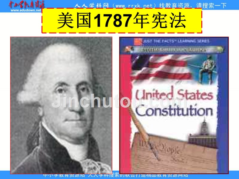 2013人民版必修1《美国1787年宪法》课件3_第1页