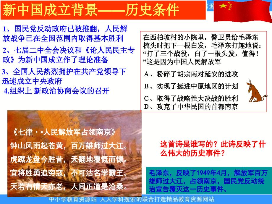 人民版历史必修1《现代中国政治建设与祖国统一》复习课件_第4页