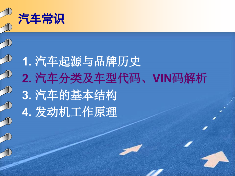 汽车分类及车型代码、VIN码解析_第1页