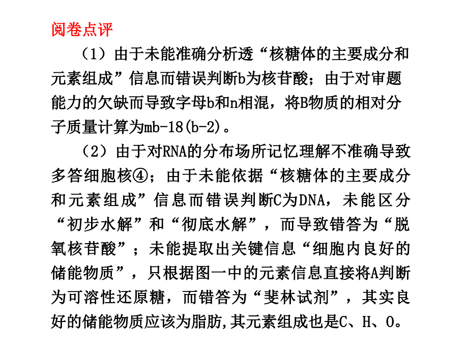 规范答题3有关物质组成和细胞结构综合应用案例_第4页