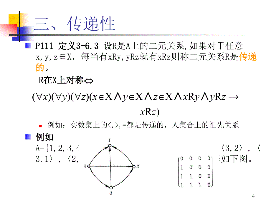 离散数学-3-6关系的性质_第4页