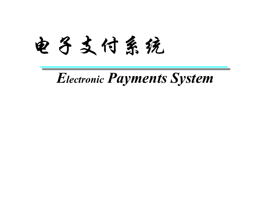 电子支付与网络银行系统_第1页