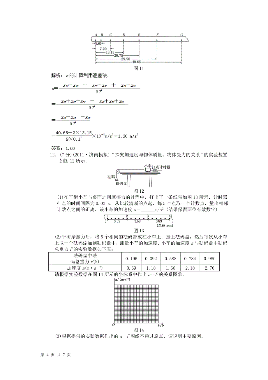 2012年高中物理高考备考30分钟课堂集训系列专题3牛顿运动定律1_第4页