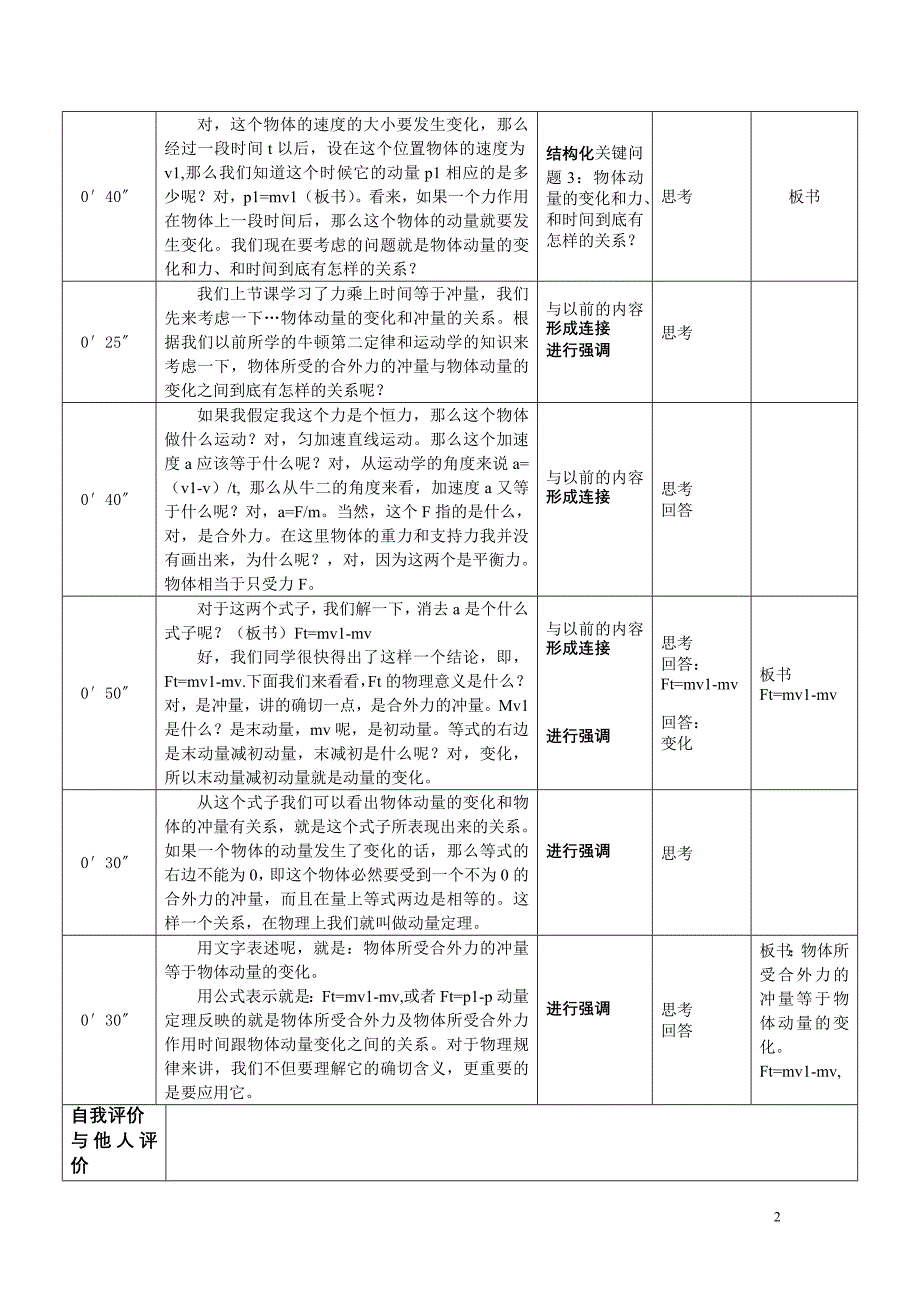 动量定理-微格讲解技能_第2页