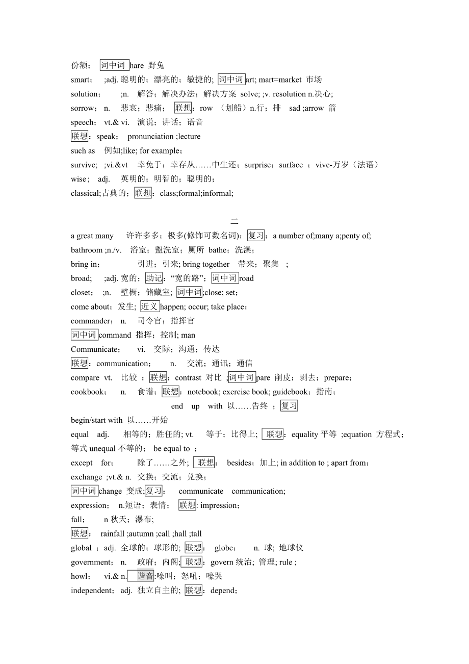 2014高考英语单词联想记忆_第2页