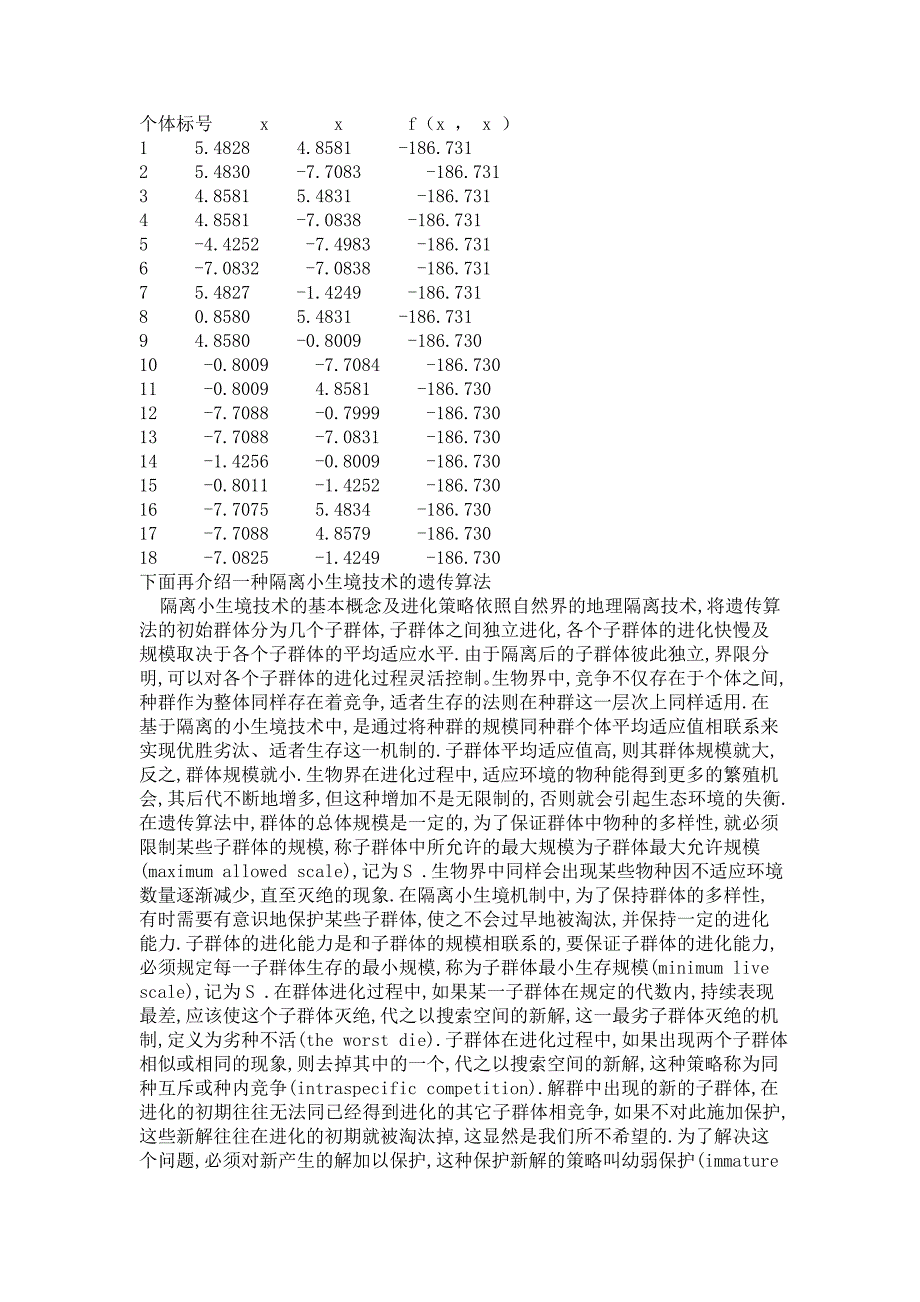 遗传算法小生境技术简介_第3页