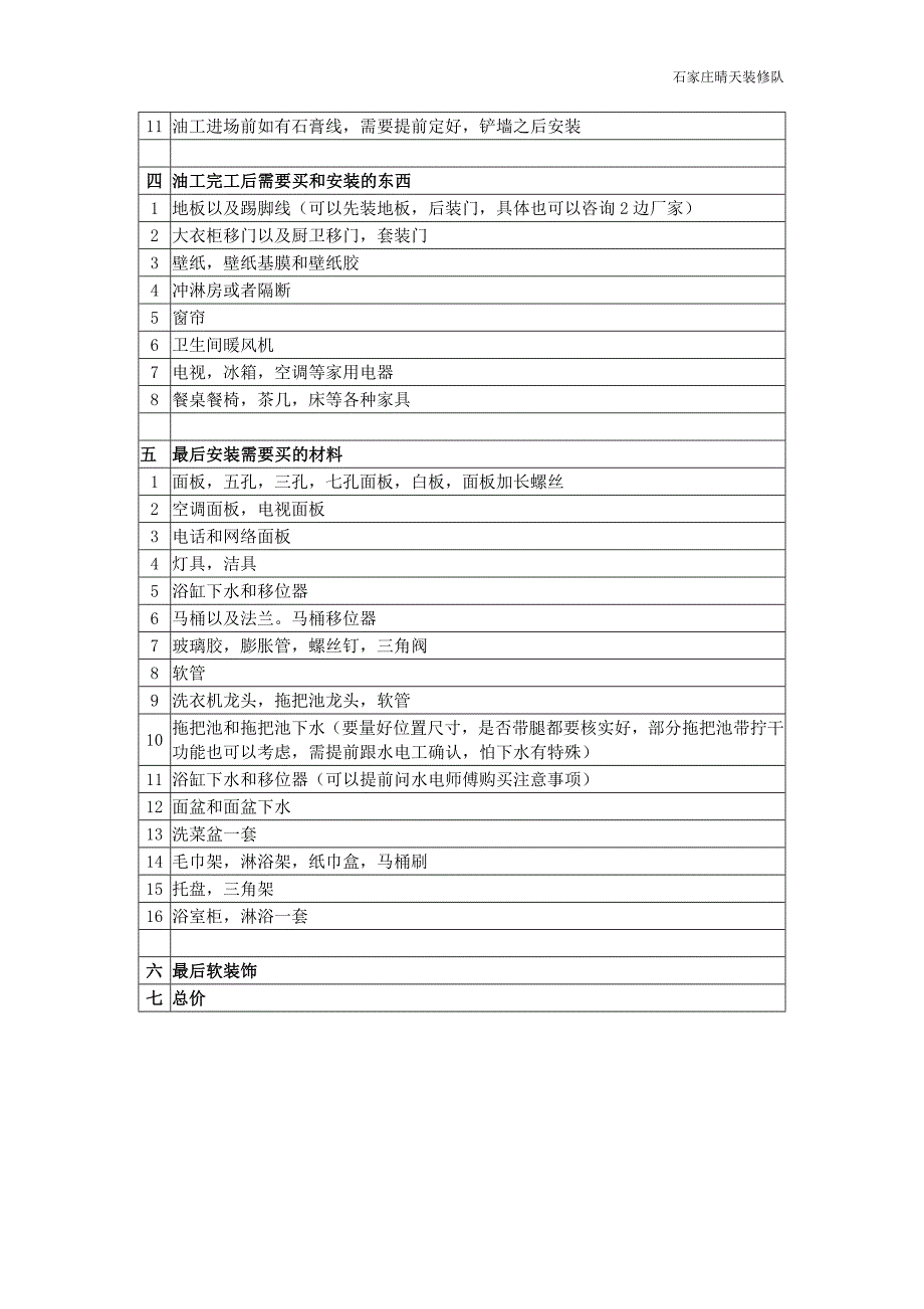 装修流程以及主材采购顺序_第2页