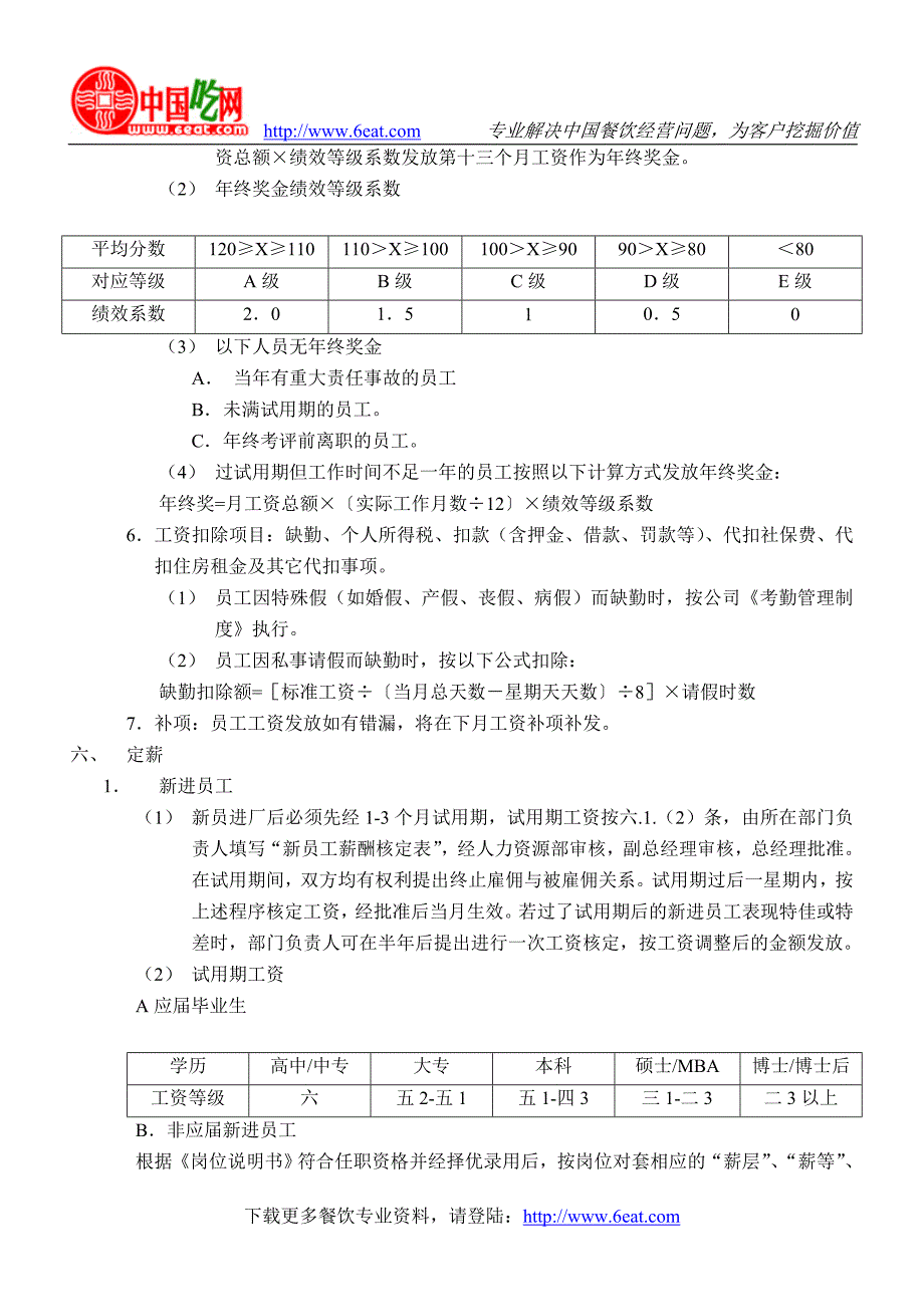 薪酬制定方案(数据、表格详细讲解)_第4页