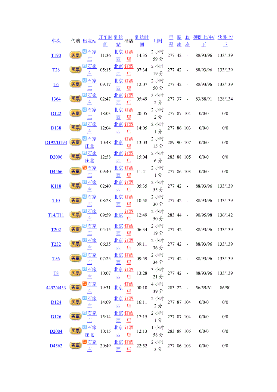 石家庄到北京的火车车次_第3页