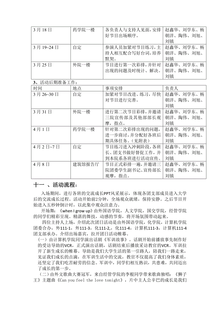 烟台大学校级经典团日活动策划书_第4页