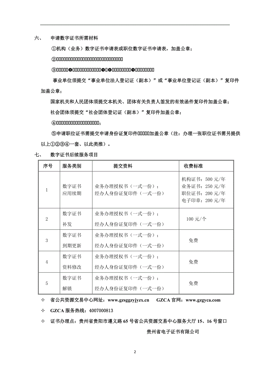 贵州省公共资源交易中心数字证书申请指南_第2页