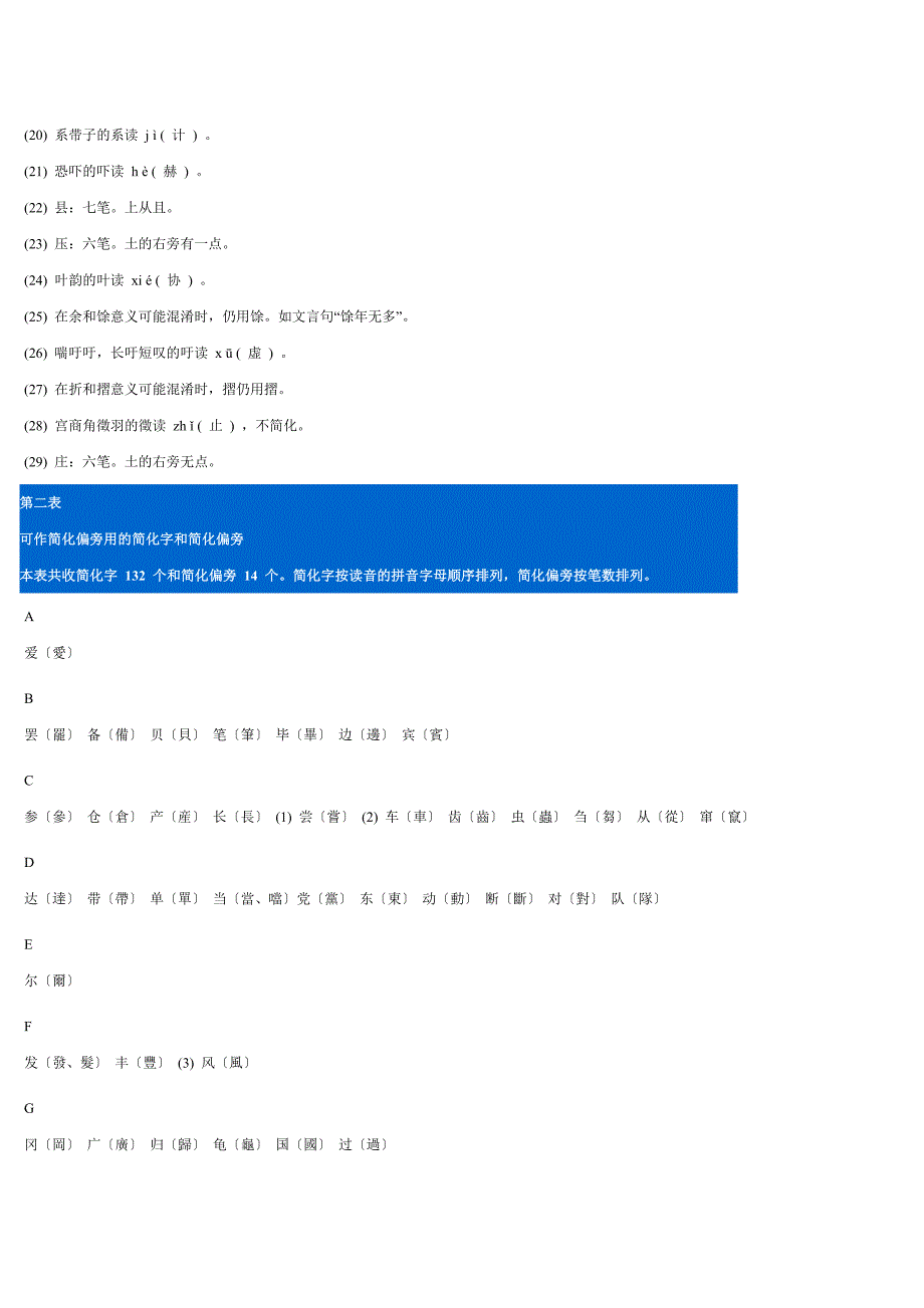 汉字简化字繁体字对照表_第4页