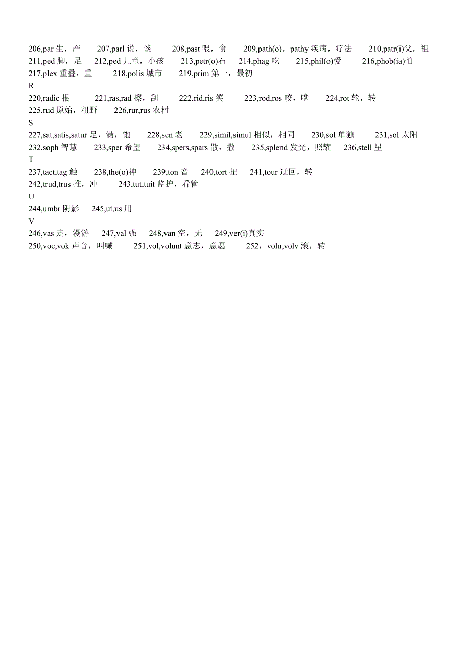 神奇的单词记忆法英语偏旁部首字根词根记忆_第4页