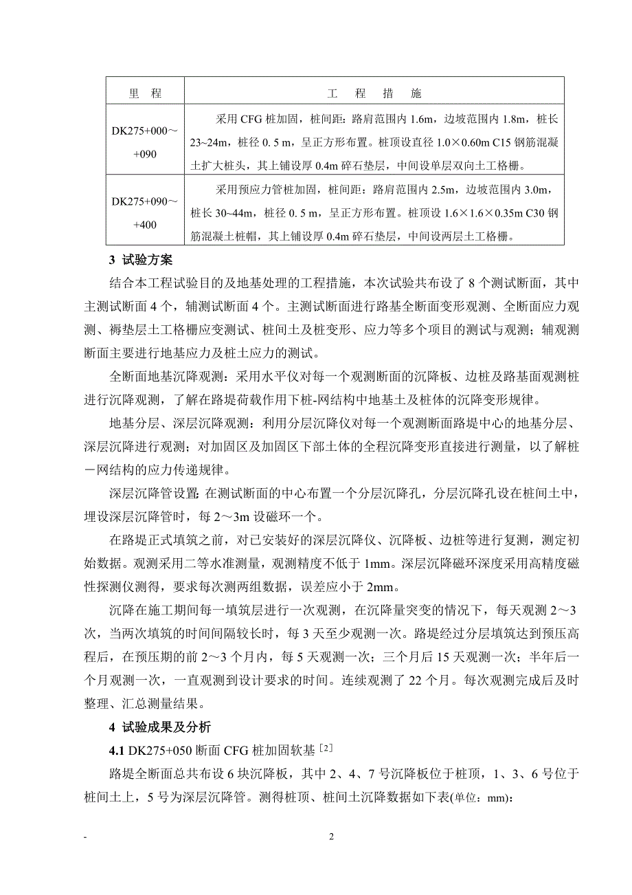 沿海铁路桩-网复合结构地基沉降的试验与理论研究_第2页