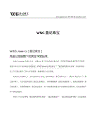 珠宝品牌店W&ampG盈记珠宝概述