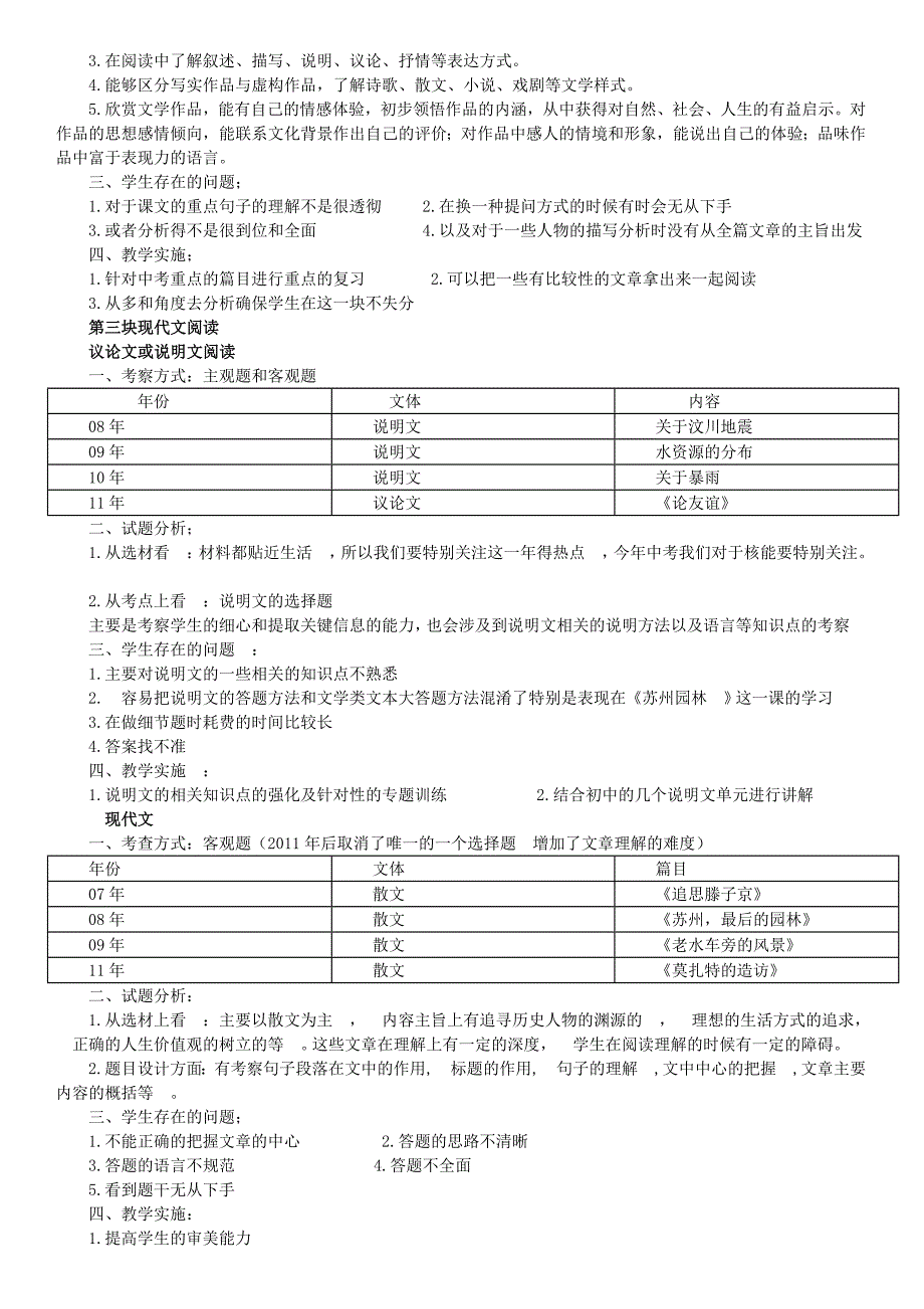 苏州近几年中考语文试题分析_第4页