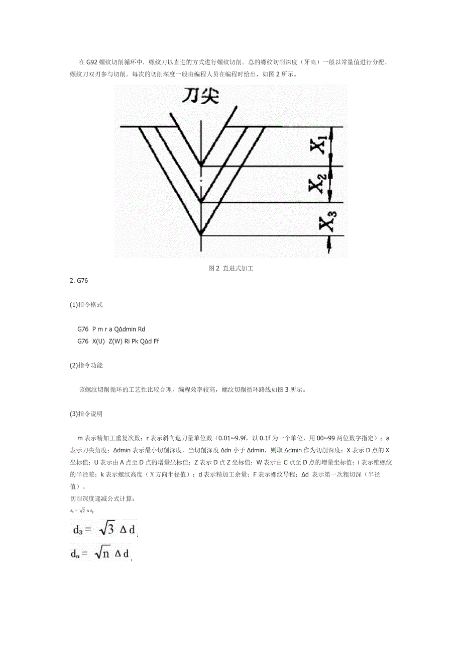螺纹切削循环指令分析及应用_第2页
