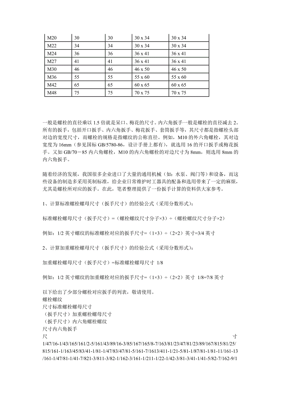 螺栓对应扳手规格_第2页