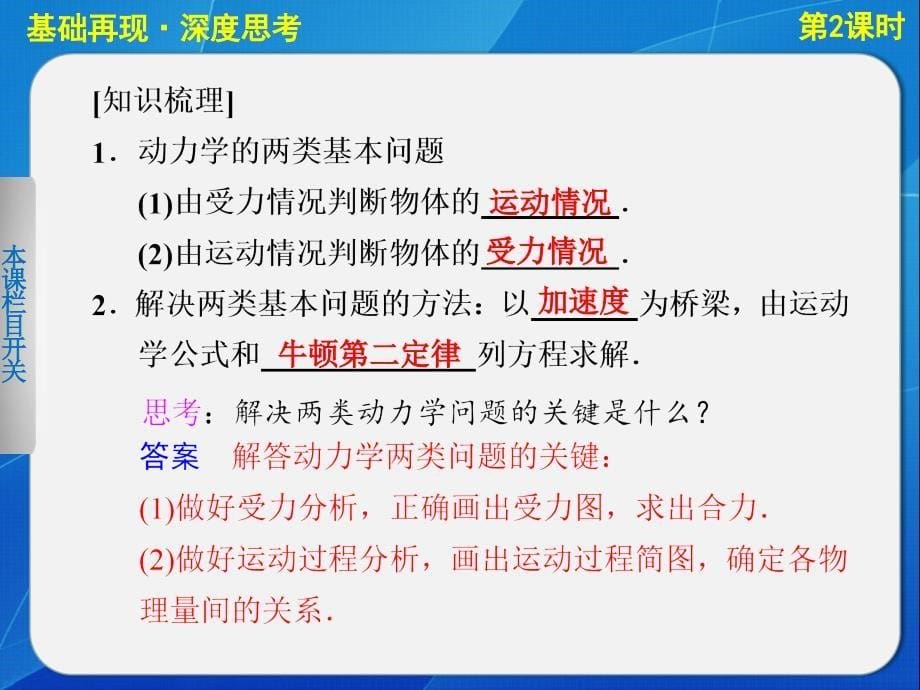 高中物理课件牛顿第二定律两类动力学问题_第5页