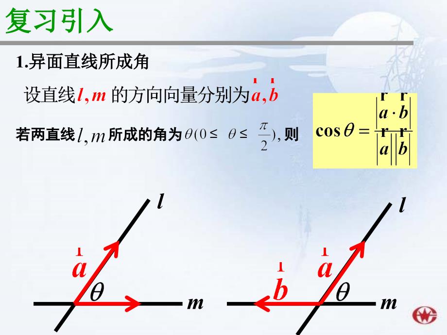 立体几何中的向量方法求夹角_第2页