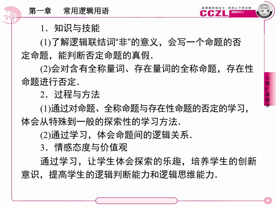 高二数学选修课件1-2-2“非”(否定)_第3页